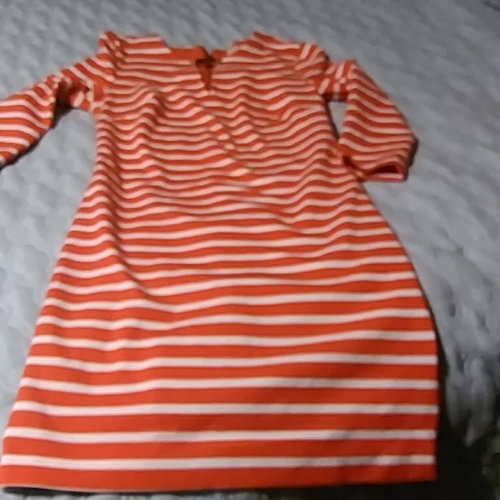 Michael Kors Heavy Knit Striped Dress